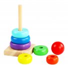 7 Pcs Stacking Toys Baby Blocks, Toddler Montessori Sensory Soft Rings Stacker