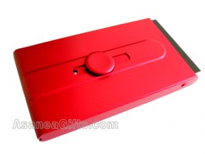 BUSINESS CARD CASE / BUSINESS CARD HOLDER - RED ECBCH-A2001