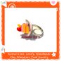 FOOD JEWELRY - HANDCRAFTED MINIATURE CAKE SLICE ON PLATE PENDANT RING ECMFJ-RG1020