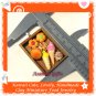 FOOD JEWELRY - HANDCRAFTED MINIATURE FOOD TRAY PENDANT NECKLACE ECMFJ-PE1001