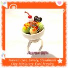 FOOD JEWELLERY - HANDCRAFTED ICE CREAM BOWL PENDANT RING ECMFJ-RG1014