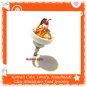 FOOD JEWELLERY - HAND MADE ORANGE ICE CREAM BOWL PENDANT RING ECMFJ-RG3003