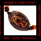 COLLECTIBLE REAL INSECT JEWELRY PURPLE COLORED SAND SCORPION BRACELET ECIC-NB3100