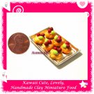 BERRY PASTRY TRAY - HANDMADE POLYMER CLAY FOOD FOR DOLLS HOUSE OR MINIATURISTS ECDMF-TR1006