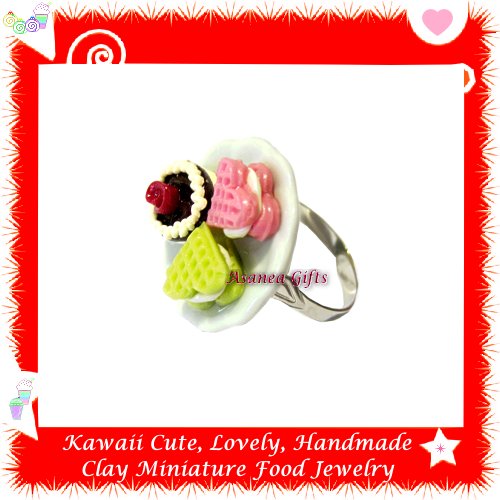 Miniature Sweet Pastry Ring - ECMFJ-RG3002