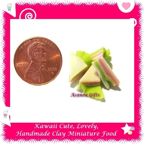 DOLLS HOUSE HAM CHEESE SANDWICH HALVES 4 PC (DMF-CC3008)