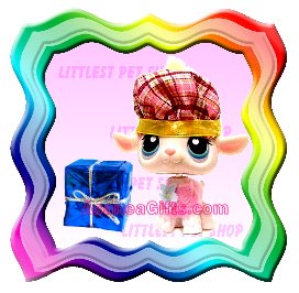 NEW ! LITTLEST PET SHOP AROUND THE WORLD SERIES LOOSE FIGURE - SCOTLAND SCOTTISH LAMB / SHEEP # 396