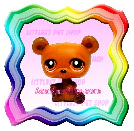 NEW ! LITTLEST PET SHOP AROUND THE WORLD SERIES LOOSE FIGURE - CUDDLY BROWN BEAR # 395