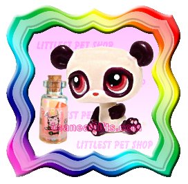 NEW ! LITTLEST PET SHOP AROUND THE WORLD SERIES LOOSE FIGURE - MINIATURE CHINESE PANDA BEAR # 387
