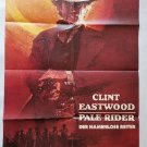 Pale Rider, Clint Eastwood, Carrie Snodgress, Cinema Poster 1985