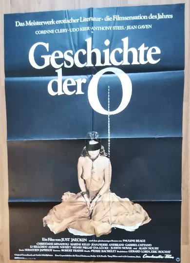 Story of O, Histoire d'O, Corinne ClÃ©ry, Original Cinema Poster 1975
