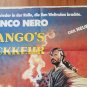 Franco Nero, Original Autograph, Coa + Django Strikes Again Cinema Poster 1987