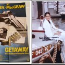 Getaway, Steve McQueen, Cinema Poster 1972 + Ali MacGraw Signed Autograph 10x8