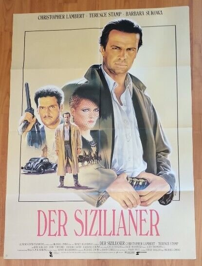 The Sicilian, Christopher Lambert, Terence Stamp, Original Cinema Poster 1987
