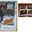 Glenn Miller Story, James Stewart, Movie Poster 1985 + 4x Lobby Cards