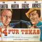 4 for Texas, F.Sinatra, D.Martin, A,Ekberg, U.Andress, Cinema Poster 1964
