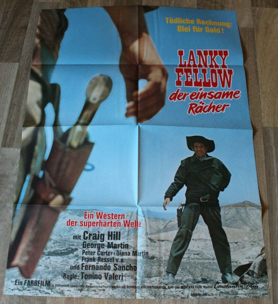 Taste of Killing, Lanky Fellow, Craig Hill, Cinema Poster, 1966