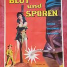 Flesh and the Spur,John Agar, Marla English, Cinema Poster 1956