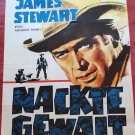 The Naked Spur, James Stewart, Janet Leigh,Theatre Movie Poster, Vintage 1964
