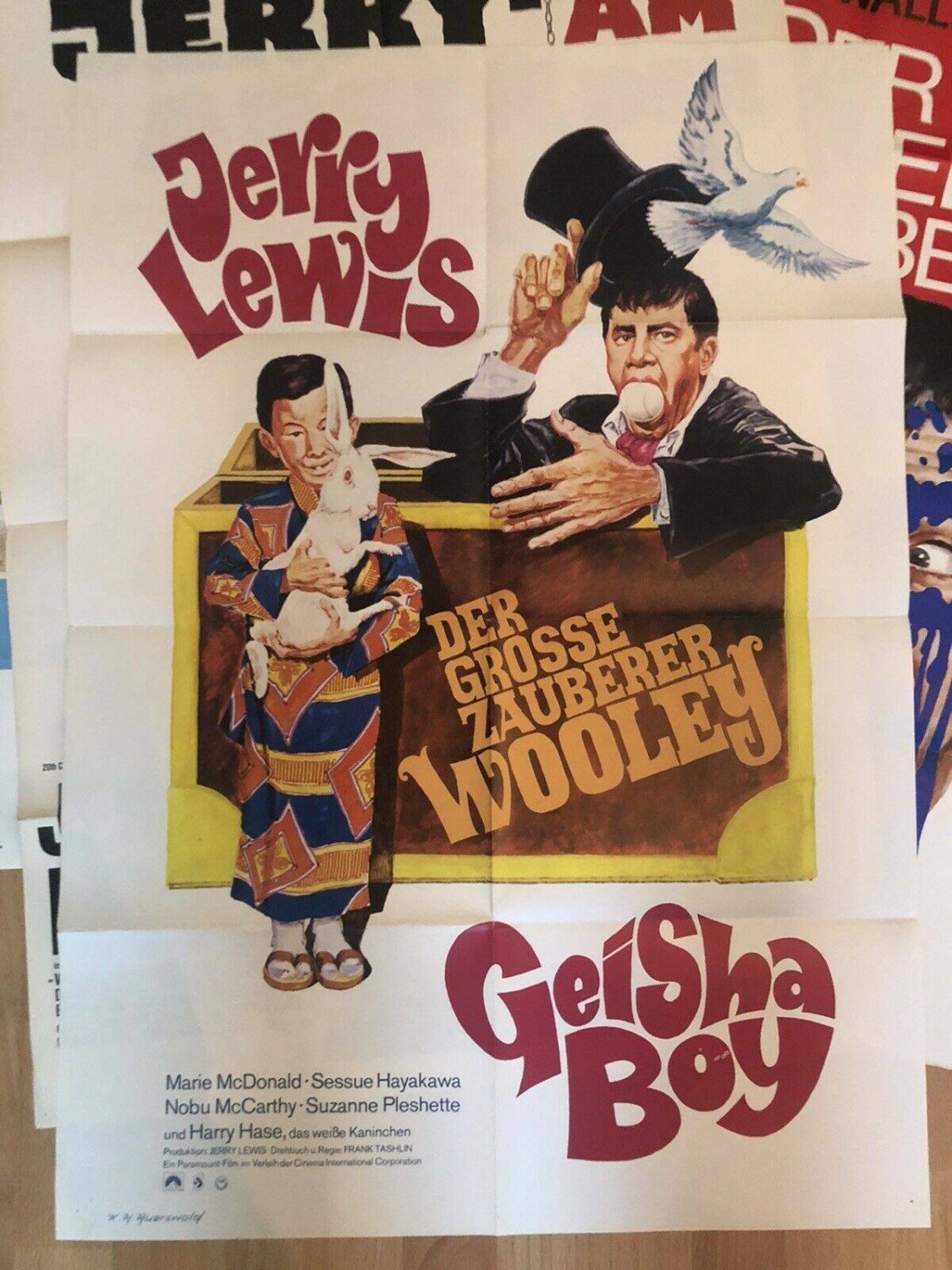 The Geisha Boy, Jerry Lewis, Suzanne Pleshette, Movie Poster 1969