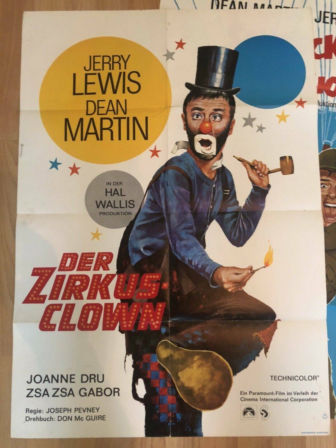 3 Ring Circus, Jerry Lewis, Dean Martin, Zsa Zsa Gabor, Movie Poster 1972