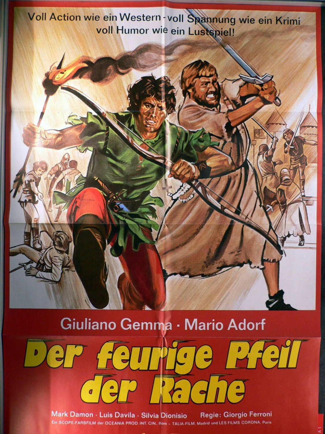Long Live Robin Hood, Giuliano Gemma; Cinema Poster, 1971