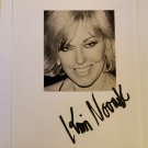 Kim Novak, Vertigo, Original Autograph, Guaranted Authentic, Hand Signed on Paper