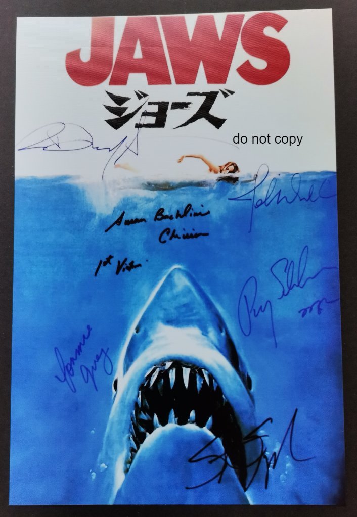 Jaws, Cast Signed, Reprint Autograph Photo