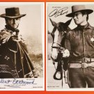 Clint Eastwood, 2x Reprint Autograph