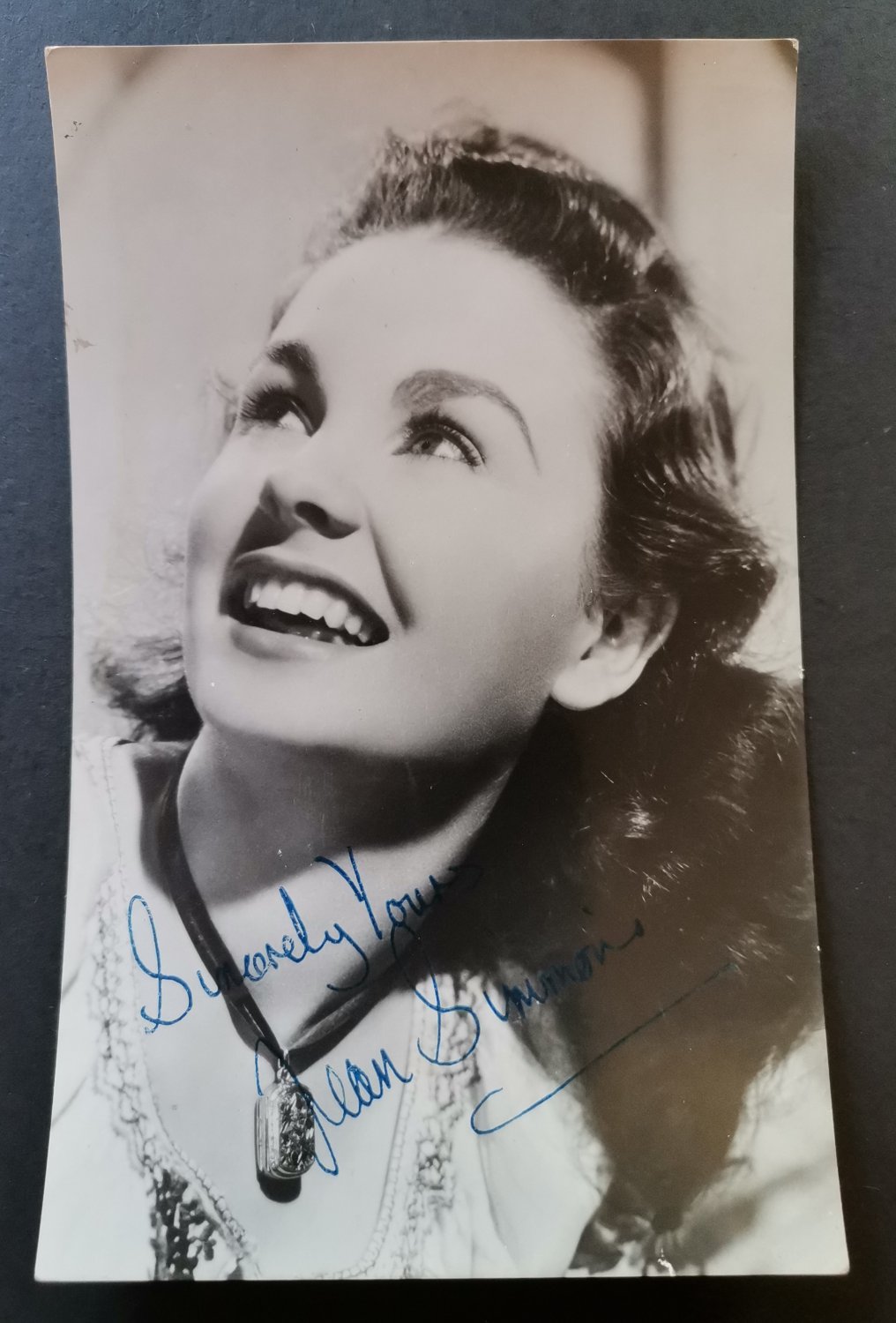 Jean Simmons, Guys and Dolls, Signed Autograph Photo, Original Handsigned from 1948