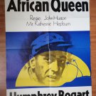 African Queen, Humphrey Bogart, Katharine Hepburn, Cinema Poster RR 1971