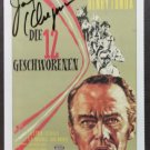Jack Klugman, 12 Angry Men, Signed Autograph on Film Card