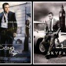 Casino Royale, Skyfall, Daniel Craig, Cast Signed on Mini Movie Poster, Reprint