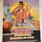 Crocodile Dundee, Paul Hogan, Linda Kozlowski, Original Cinema Poster 1986