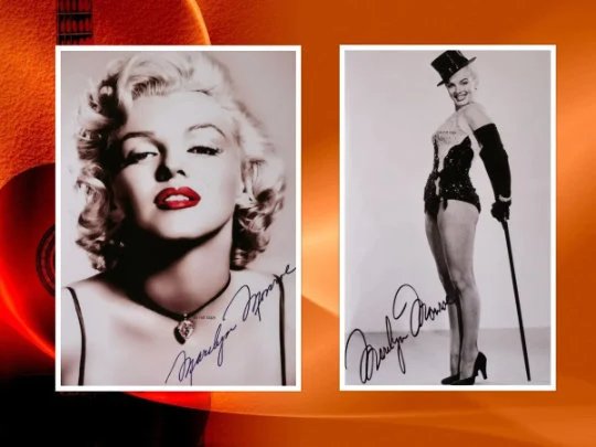 Marilyn Monroe, Reprint Autograph Photo, Lot of 2