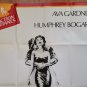 The Barefoot Contessa, Ava Gardner, Humphrey Bogart, French Cinema Poster RR 1970s