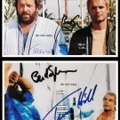 Bud Spencer, Terence Hill, Reprint Autograph Photo, Lot of 2