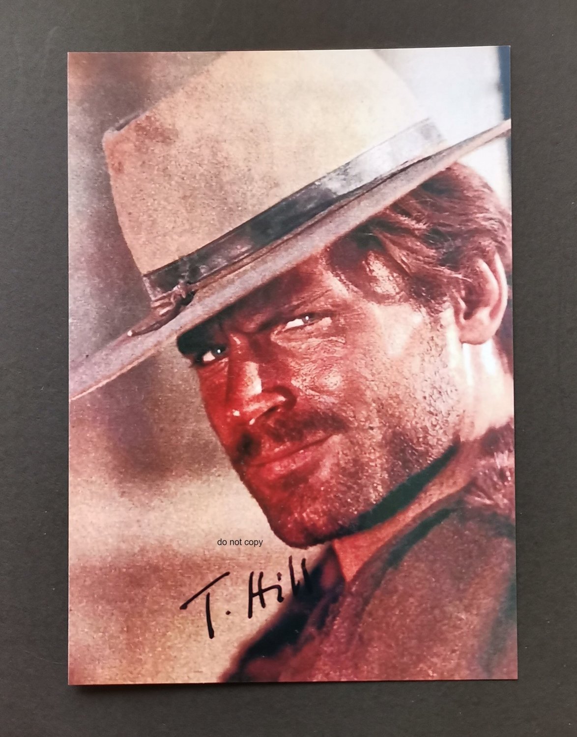 Terence Hill, Reprint Autograph Photo, Lot of 2