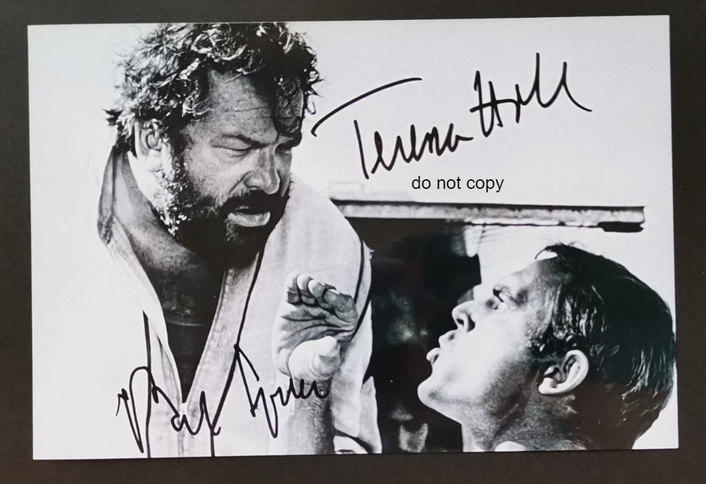 Bud Spencer, Terence Hill, Reprint Autograph Photo, Lot of 6