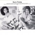 Kara Young, Top Model, Signed Autograph Photo