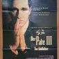 The Godfather III, Al Pacino, Diane Keaton, Movie Poster 1990 + 8x Lobbycards