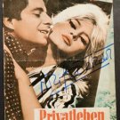 Brigitte Bardot, A Very Private Affair, Handsigned Autograph on Film Programm 60s