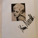 Kim Novak, Vertigo, Original Autograph Signed in Person