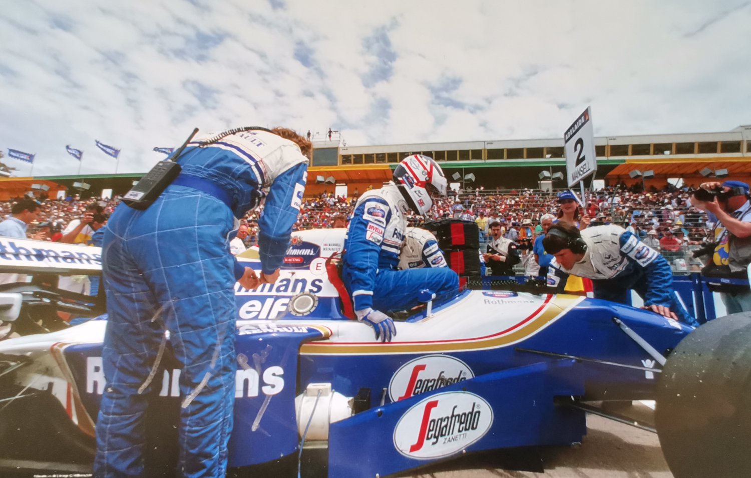 Nigel Mansell, Williams Formel 1, Signed Autograph Photo