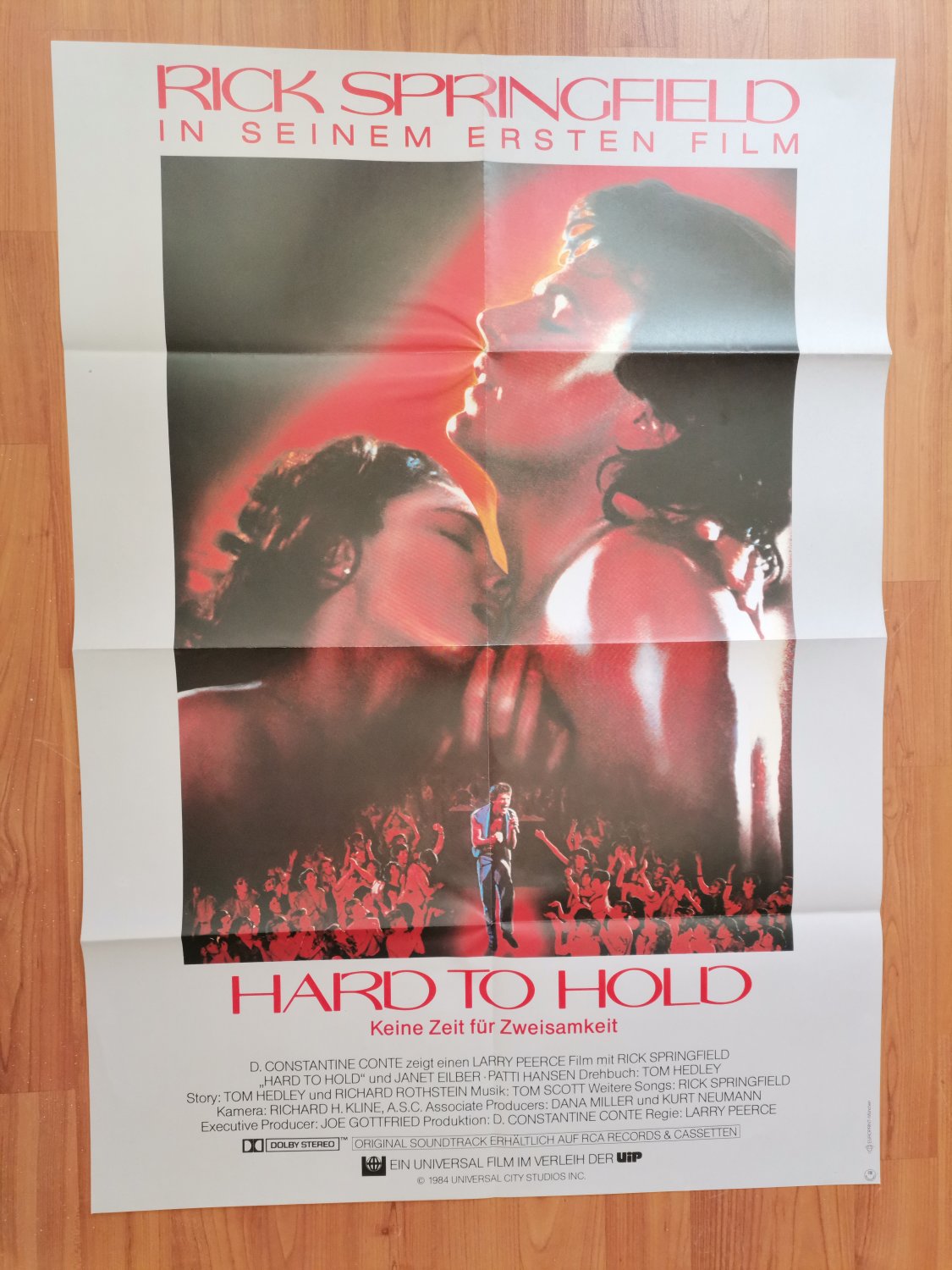Hard to Hold, Rick Springfield, Janet Eilbe, Movie Poster 1984