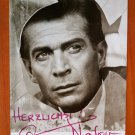 George Nader, Jerry Cotton, Original Signed Autograph on Real Photo Postcard 70s