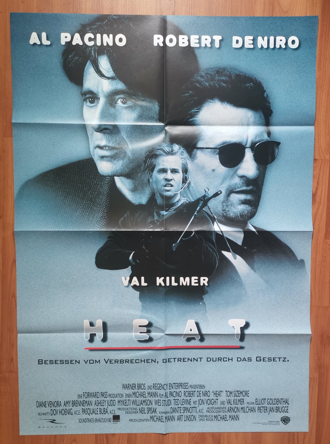 Heat, Al Pacino, Robert de Niro, Val Kilmer, Cinema Poster 1995