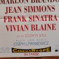 Guys and Dolls, Sinatra, Brando, Jean Simmons, Vivian Blaine, Vintage Cinema Poster 33x15 in