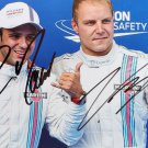 Felipe Massa and Valtteri Bottas Autographed 6x4 Photo