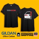 Honda Civic EG6 Type R Rear Gildan Ultra Black Heavy Cotton T-shirt Size S-3XL